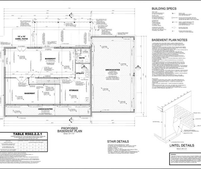 basement sketched plan