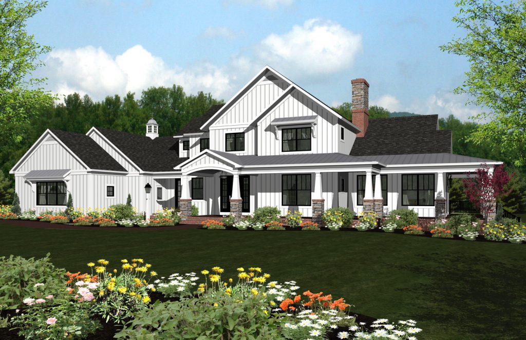 3D rendering of a luxury home in Lancaster 